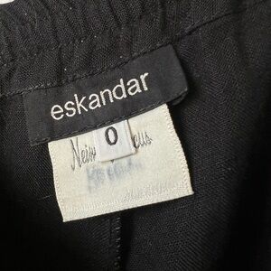 Eskandar Wide Leg Linen Pant